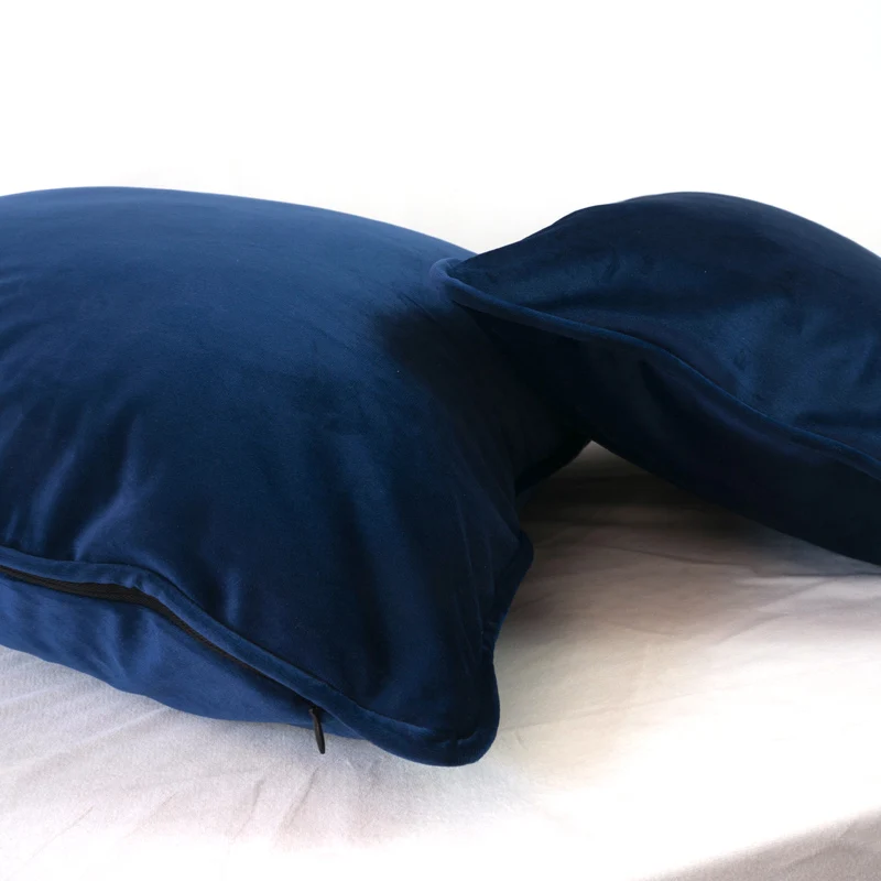 Бархатный Чехол для подушки с темно синим сапфировым покрытием|cushion cover|designer cushion