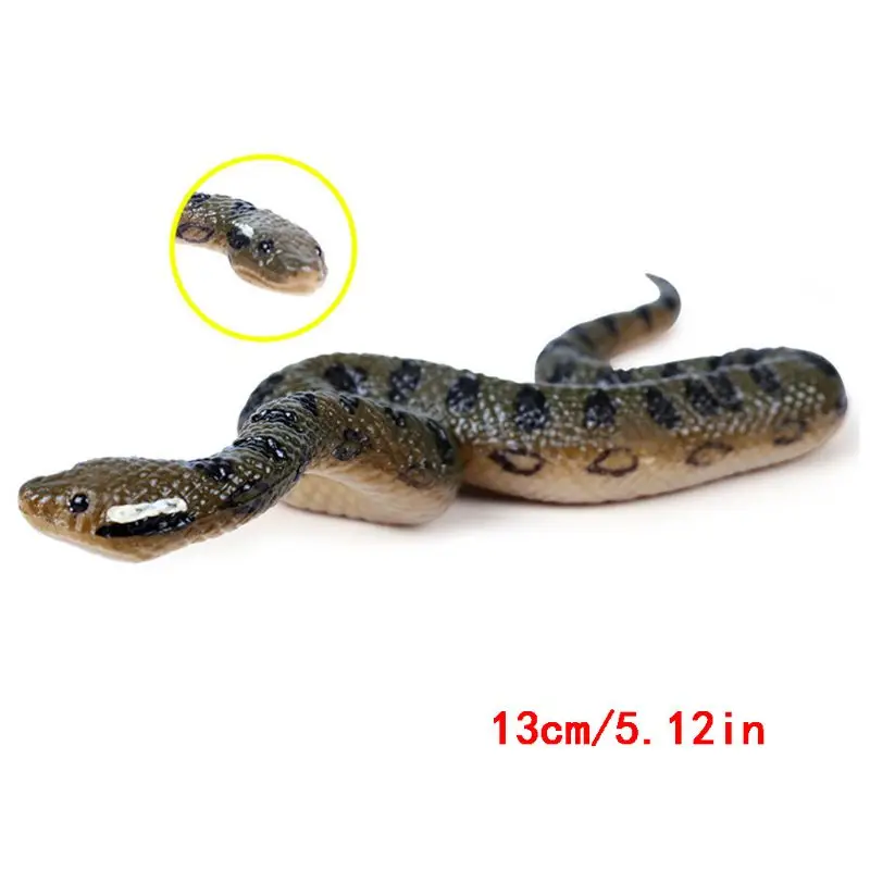 

Fake Realistic Rubber North Us Green Anaconda Toy Snake Scary Halloween Props Jokes Prank Novel Gift Drop Ship