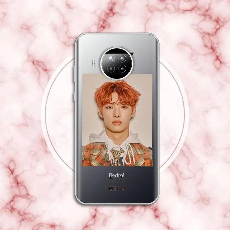 

ATEEZ HongJoong KPOP boy group luxury Phone Case capa Transparent for Xiaomi Redmi note 10 t 8 9 pro lite 11