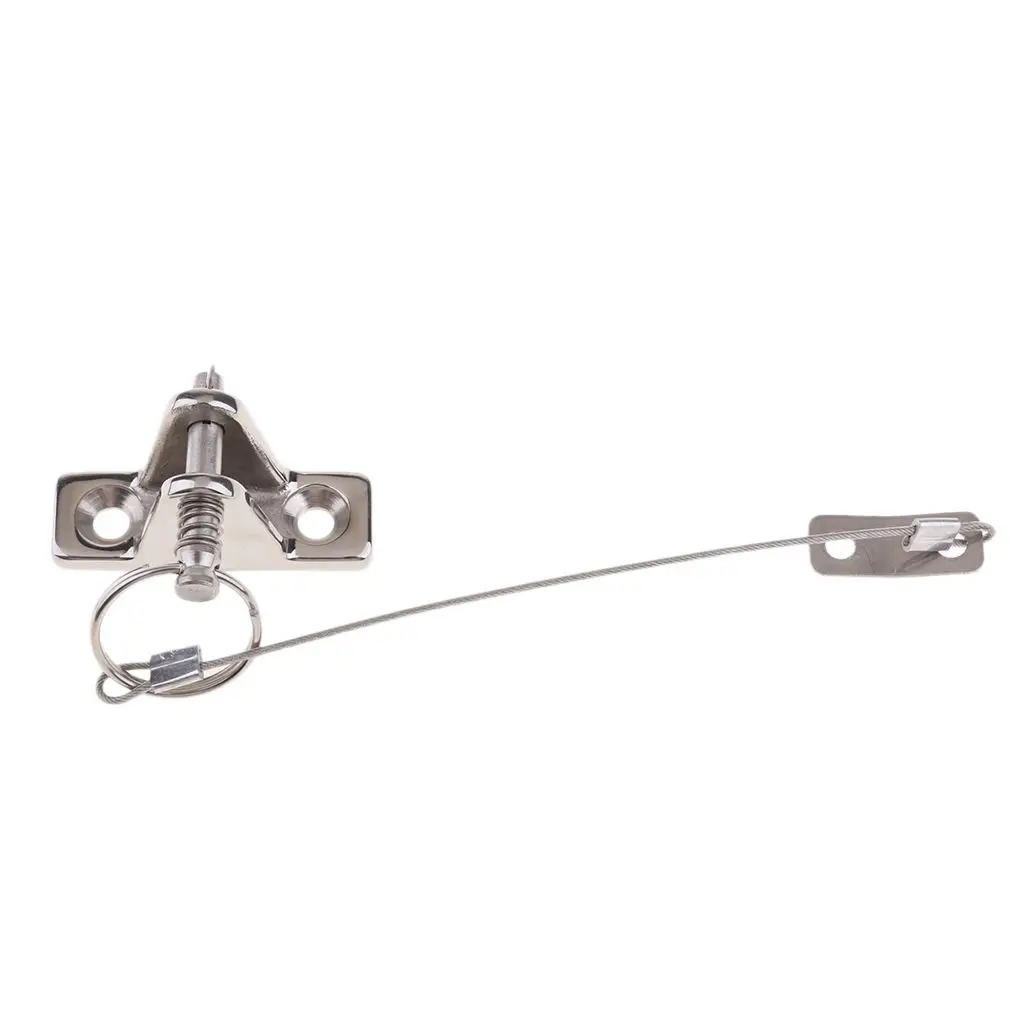 

316 Stainless Steel Boat Bimini Top Deck Hinge With A Pin and Lanyard High polished head side for mirror-like appearance