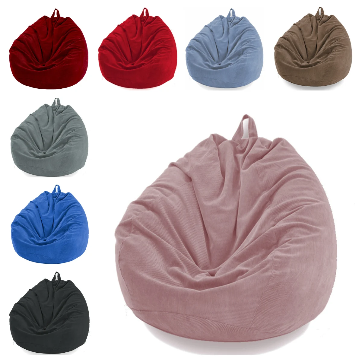 

new soft curdoroy bean bag cover lazy bean bag without filler couch cover tatami