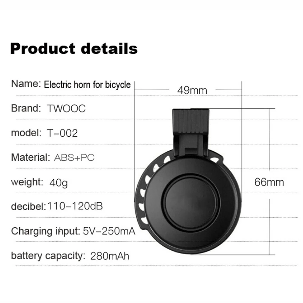 Велосипедный звонок для Xiaomi Mijia M365 Электрический скутер Ninebot ES1 2 USB зарядка
