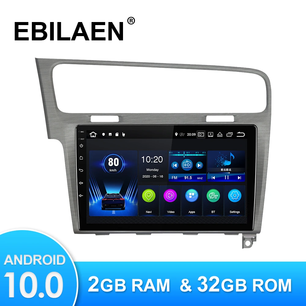 Автомобильный радиоприемник мультимедийный плеер для VW Volkswagen Golf 7 2013 2019 Android 10 0