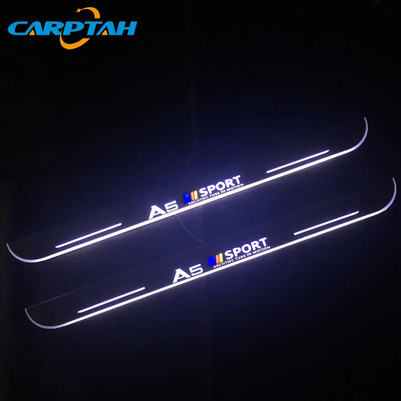 Светодиодный ная Накладка на порог автомобиля накладка педаль дверной дорожный