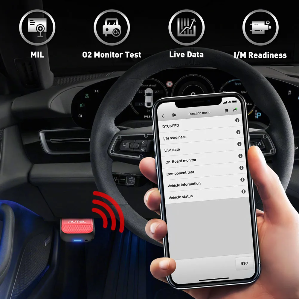 Bluetooth-сканер MaxiAP AP200H OBD диагностический считыватель кодов отчёт о здоровье