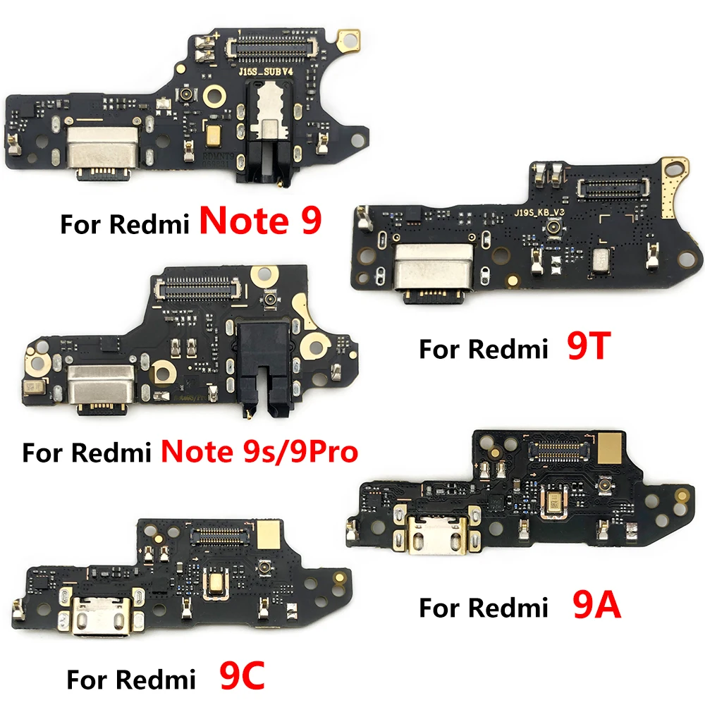 

NEW Repair USB Charging Port Connector Board Flex Cable With Micr For Xiaomi Redmi K30 4G 5G Note 8 9 Pro 8T 9S 10 9A 9C 9T