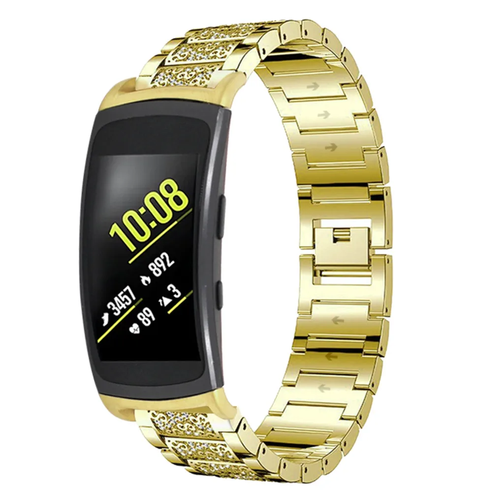 Ремешок из нержавеющей стали для Samsung Gear Fit 2/Fit 2 Pro деловой роскошный подарок