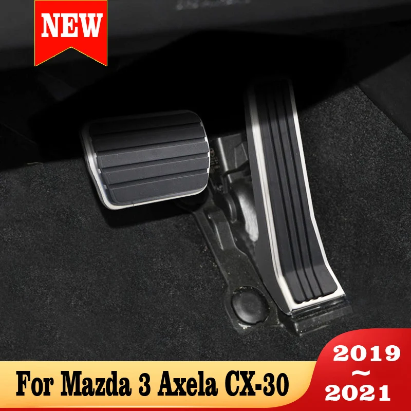 

Car Foot Fuel Accelerator Pedal Brake pedal Cover Pad For Mazda 3 Axela CX-30 2020 Car Pedals Accessories