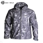 HAN WILD Army Clothing Мужская Военная камуфляжная флисовая куртка, тактическая одежда, мужская камуфляжная ветровка
