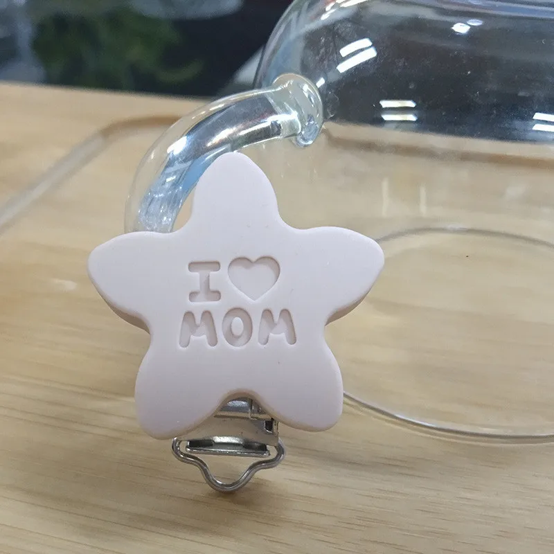 1PCS Pacifier Clip K 1 шт. DIY круглой формы пустышки клип силиконовые бусины детский Прорезыватель и деревянные Прорезыватели аксессуары ниппель для клипа застежки игрушки DIY инструмент для бисера - Цвет: 1PCS Pacifier Clip K