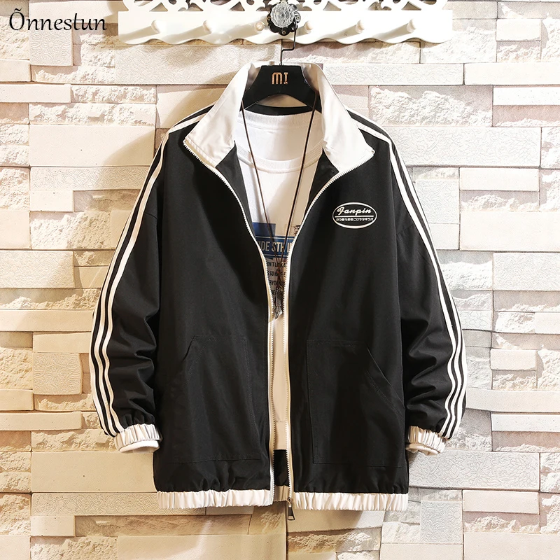 

Onnestun Hip Hop Jacket Men 2020 New Fashion Pius Size Tracksuit Casual Coat Men Harajuku Windbreaker Streetwear Hooded Jackets