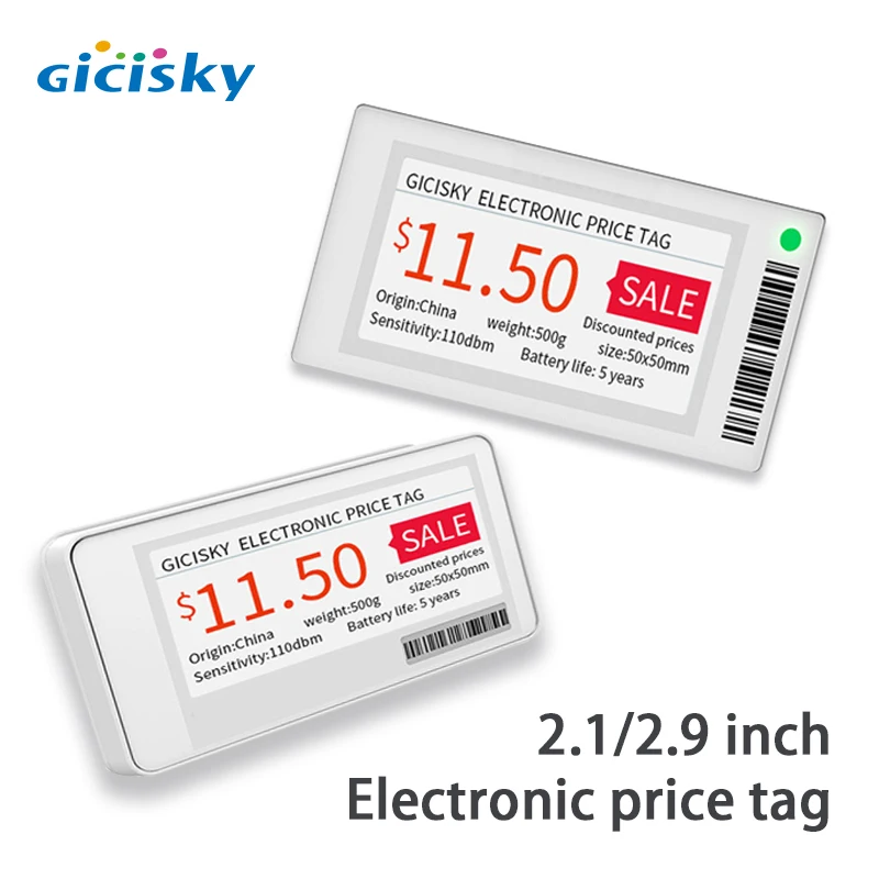 2.1 / 2.9 Inch Eink Screen Price Tag Display Shelf Label Wireless Control Unified Product Information Multiple Sizes | Канцтовары для