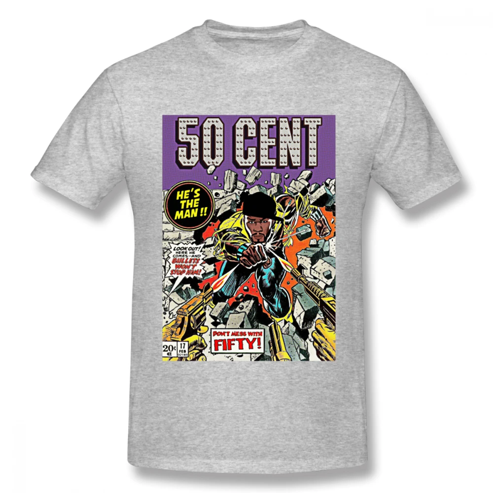 Недорогая Мужская футболка 50 Cent новинка в стиле хип-хоп с круглым вырезом Новое