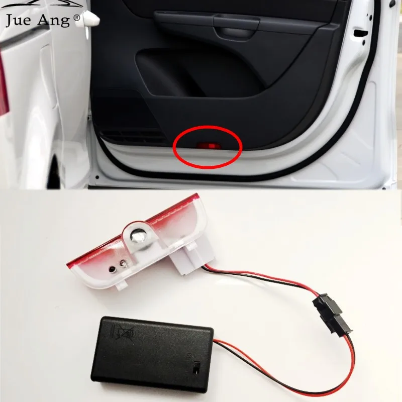 

2 шт., Светодиодный прожектор для дверсветильник автомобиля, с логотипом