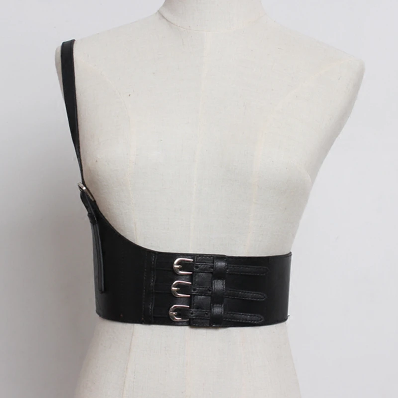 

Металлическая пряжка SeeBeautiful из искусственной кожи с широкой талией, пояс с уплотнением, новая модная весенняя коллекция 2021 года, для женщин ...