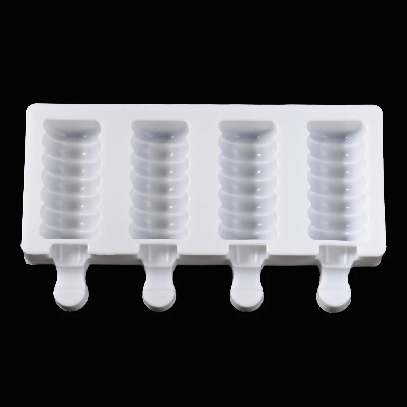 

4 ячейки мороженого на палочке плесень спиральные метчики для станка для производства фруктового Maker для летний морозильник DIY Инструменты ...