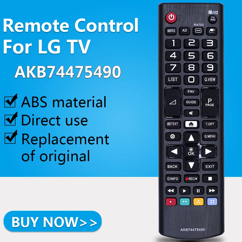 Пульт дистанционного управления подходит для телевизора LG AKB74475490 32LH510U 32LH513U