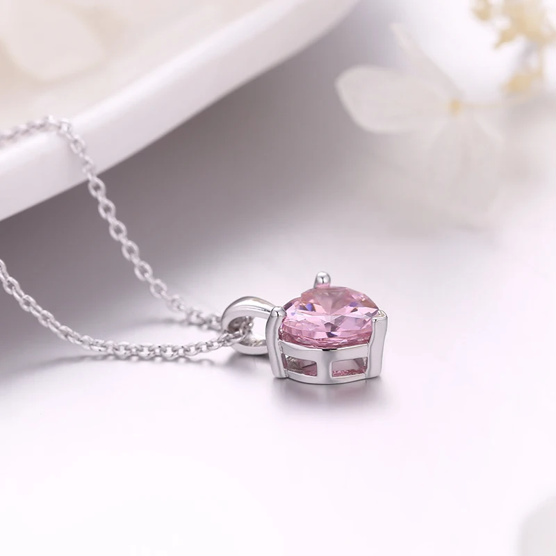 Женское ожерелье с подвеской PHOEBEJEWEL Love Heart серебряное ювелирное изделие