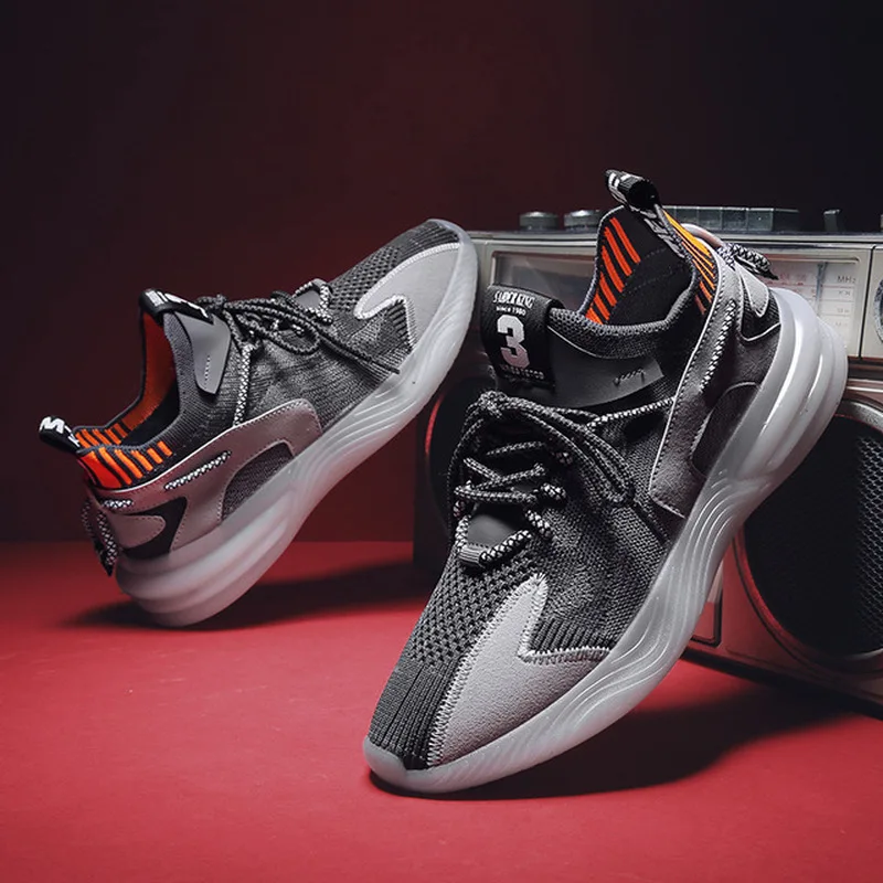 Кроссовки мужские для баскетбола модная повседневная обувь бега и светящиеся
