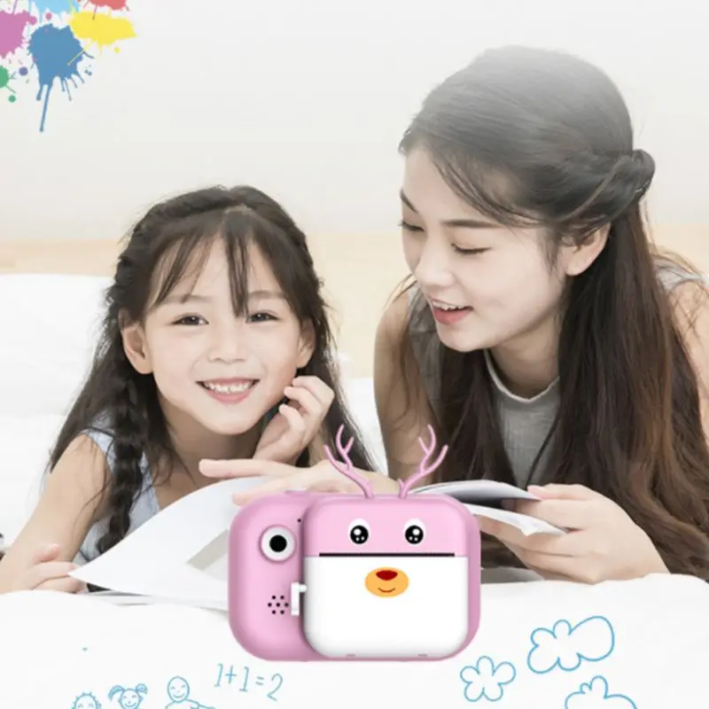 

Gift Children's Camera Print Camera Mini Sports Photography Gift Toy-pink Bunny Child Birthday 2020 new