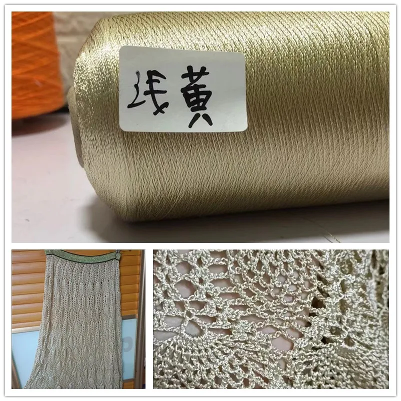 

500g Mercerized silk Yarn for Hand knitting shiny Crochet cotton yarn lace yarn to knit summer Woven threads DIY handmake