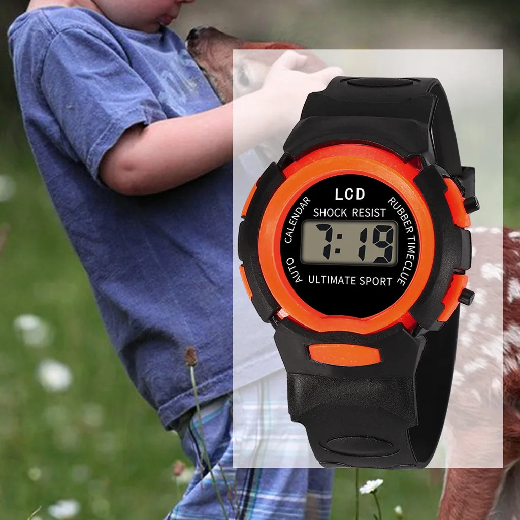 

Children Watch For Boys Girls Digital Led Sports Watch Kids Electronic Date Waterproof Watches Gift Clock Montre Enfant reloj
