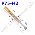 100 шт.лот  Пружинные контактные щупы диаметром 1,02 мм, длиной 16 мм, коническая головка, пружинный тестовый зонд, набор контактов для тестирования печатных плат