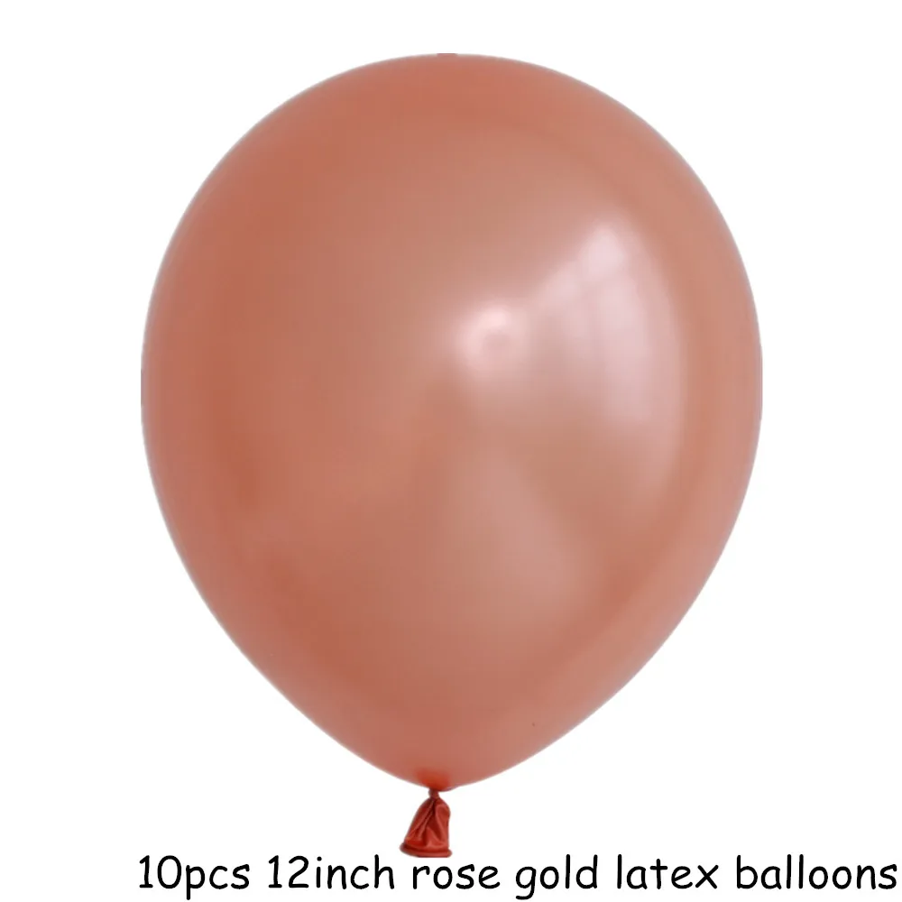 10pcs as the picture 10 шт. розовые и золотые воздушные шары набор конфетти хром шар День рождения деко вечерние украшения свадебные юбилей глобалы металлик - Цвет: 10pcs as the picture