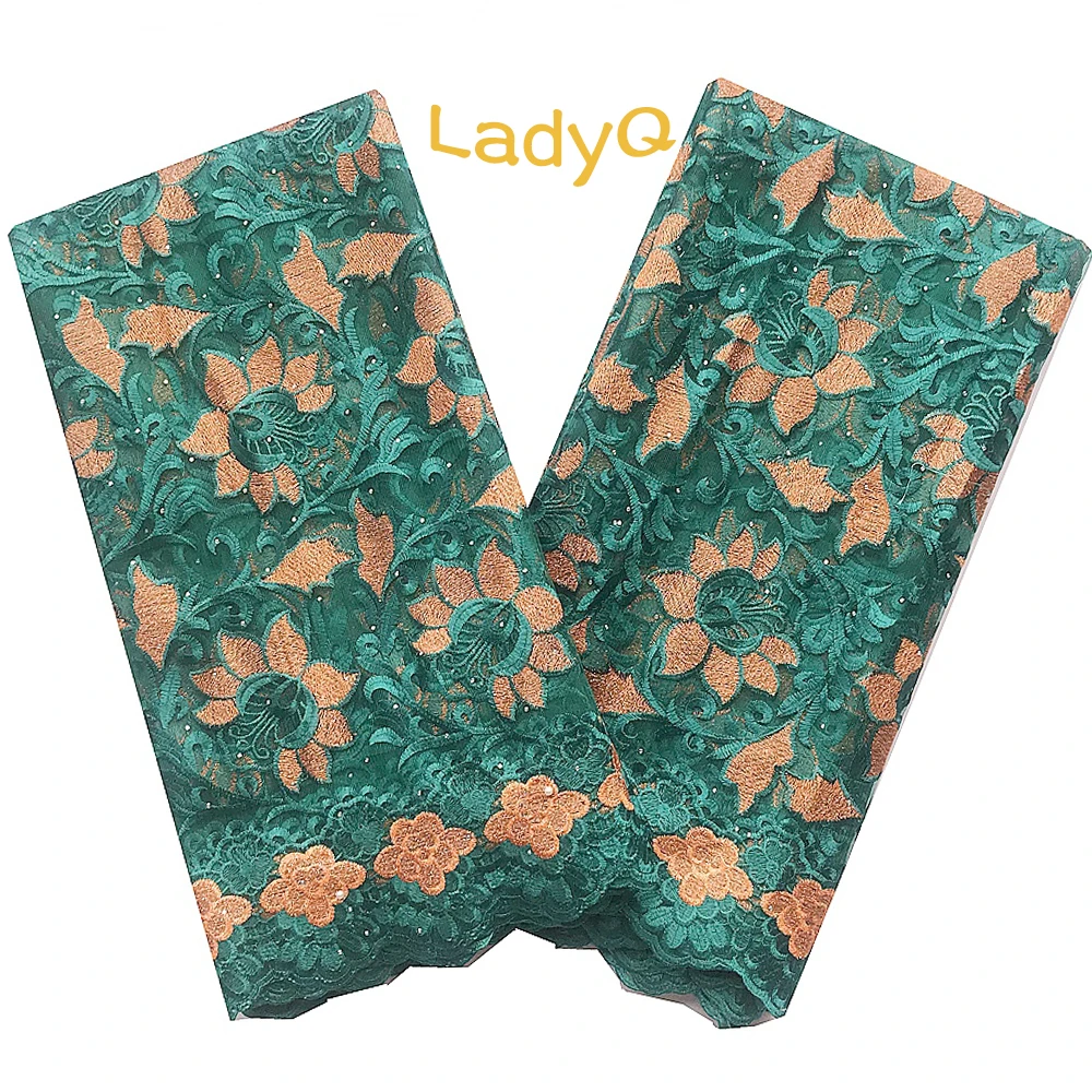 Металлические желтые кружевные ткани тюль кружевная ткань с бусинами и камнями