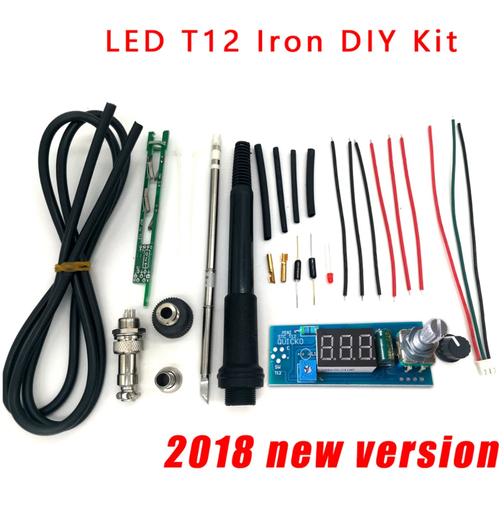 T12DIY комплект посылка светодиодный цифровой дисплей T12 паяльная станция запчасти