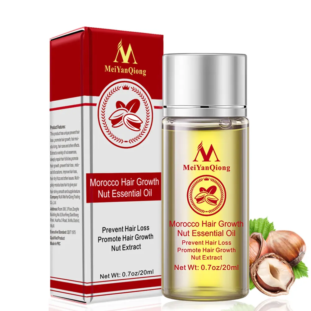 

Hair Care Essential Oil Hair Growth Treatment Nut Extract Serum Essential Oil Anti Hair Loss Serum For Dry Damaged Hair 20ML
