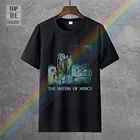 Мужская футболка с надписью сестры милосердия, черная, в стиле хиппи, готический, эмо, одежда в стиле аниме, футболка в стиле панк-рок