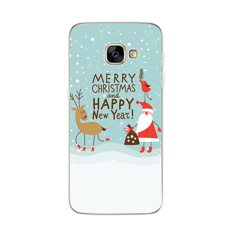 Рождество для Samsung A5 2017 Чехол Мягкий силиконовый чехол Galaxy A3 J5 S8 S9 Plus A8 2018 Fundas |