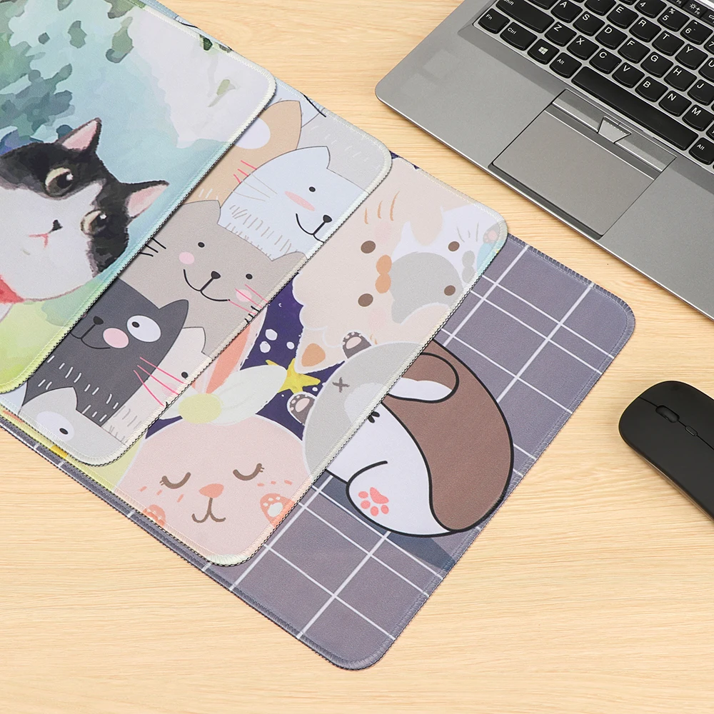 Большой коврик для мыши с мультяшными животными 1 шт. игровая компьютерная