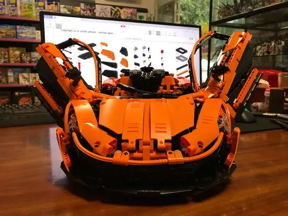DHL модель 20087 года MOC-16915 mlaren P1 функция двигателя набор строительных блоков