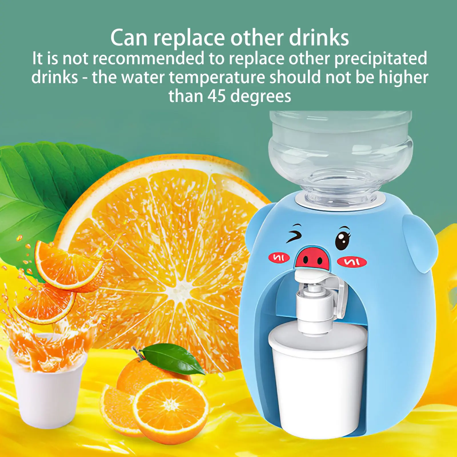 

Children Drinking Water Toy Cartoon Drink Water Dispenser Toy Food-Grade Plastic Safe Pretend Children Kitchen Play House Toys