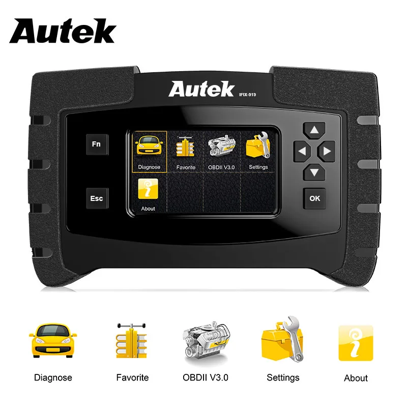 

Autek IFIX919 Obd2 Car Diagnostic Tool Full System SRS SAS EPB Airbag ABS Bleeding Oil Service Gearbox Obd 2 Automotive Scanner