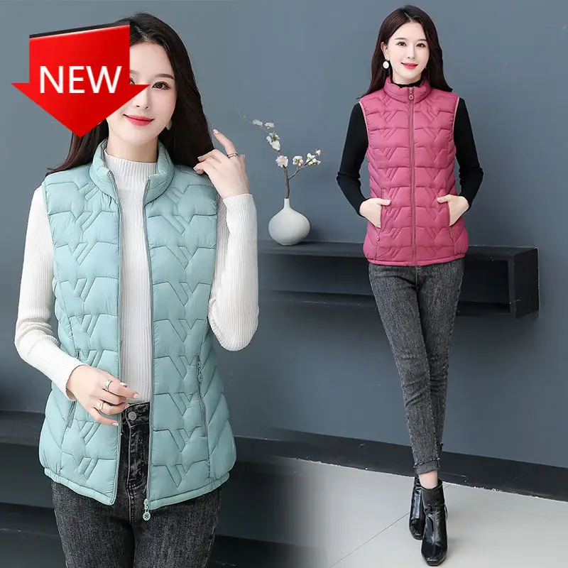 

Женский короткий хлопковый жилет без рукавов с хлопковой подкладкой, Женское пальто, женская куртка, жилет на осень и зиму