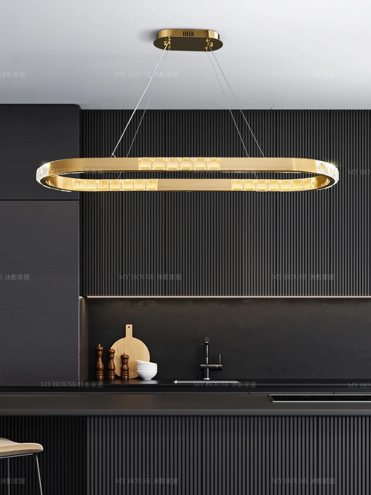 

Роскошная Минималистичная хрустальная люстра для столовой, постмодернизированная Минималистичная лампа для виллы, гостиной, обеденного с...