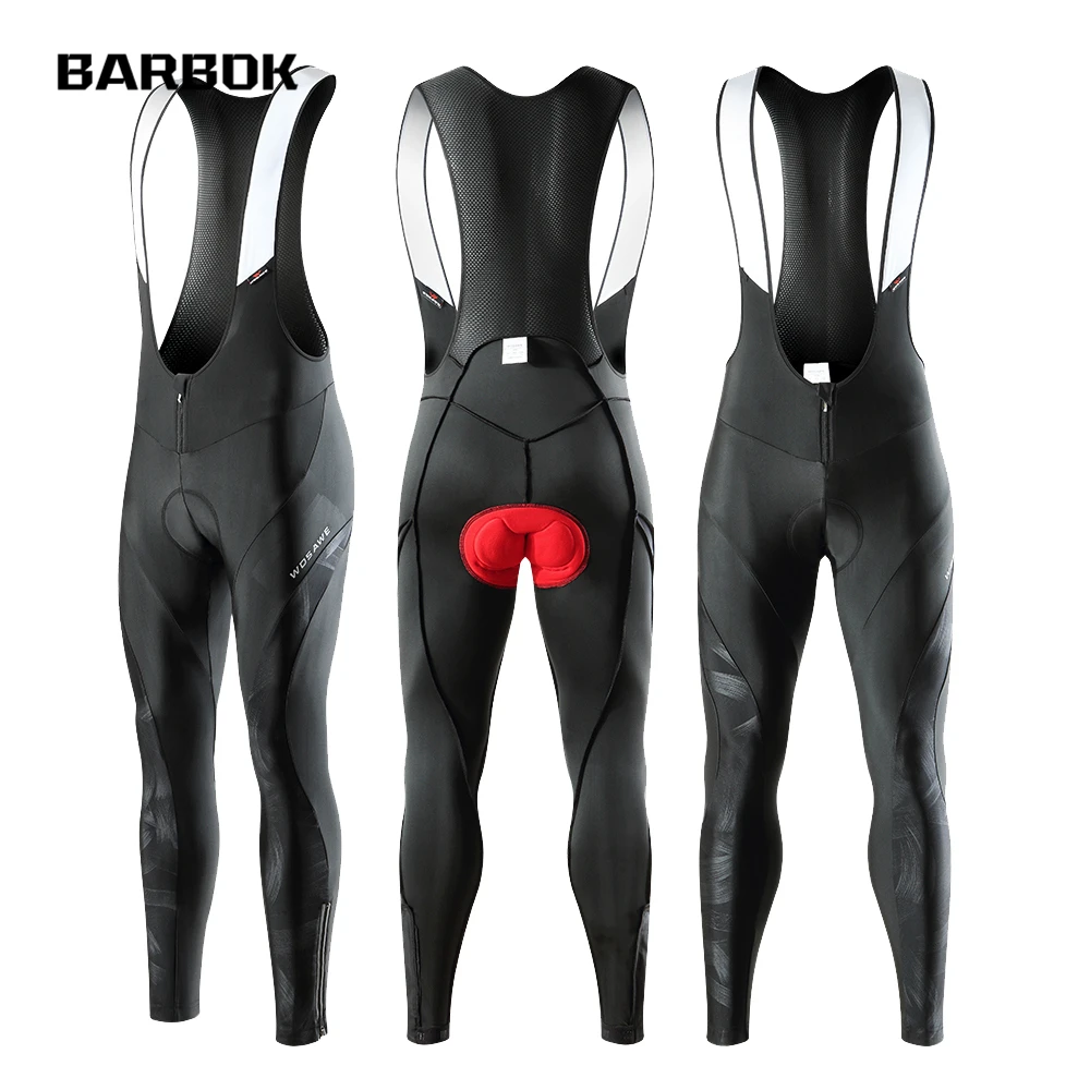 

WOSAWE Men's Cycling Bib Tights MTB Bike Bib Tights Bottoms Breathable Sports Road Bike Cycling Apparel Bicycle Wear Athletic