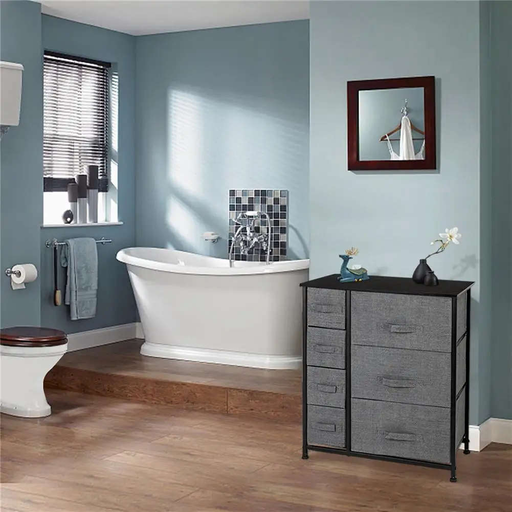 

7 Drawers Dresser Furniture Storage Cabinet For Bedroom Hallway Closet Office Organizations Clothes Storage