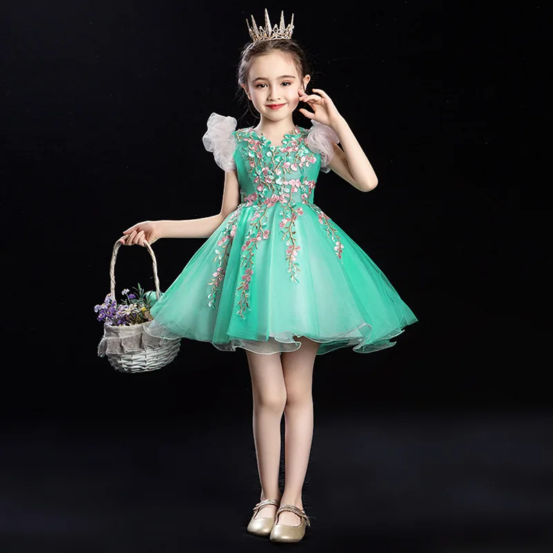Рождественское платье для девочек 2 10 лет летнее праздничное свадебное принцессы