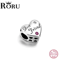 925 sterling silver love heart beads fit charm bracelets for women jewelry gift