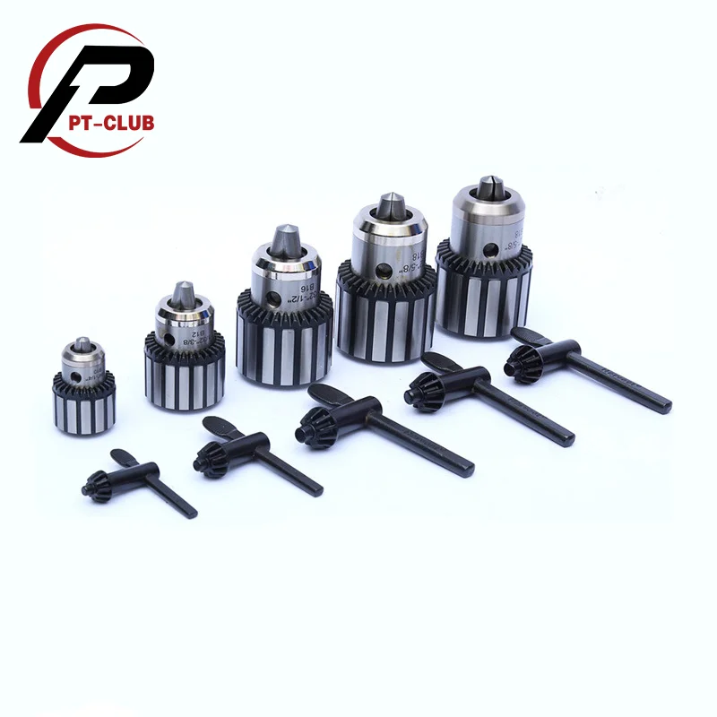 1PC Drill Chuck B10 B12 B16 B18 0.6-6MM 1-10MM 1-16MM 1-13MM Chuck Tool Drill Heavy Duty For Drilling CNC Machine