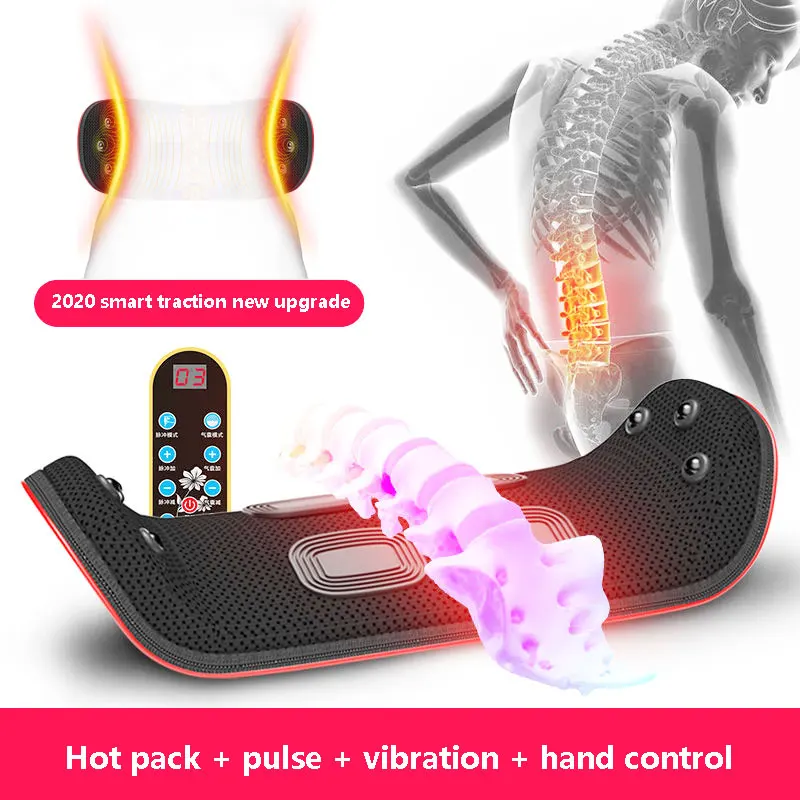 Electric Waist Traction Machine Back Massager Waist Vibration Massage Lumbar Spine Support Lower Back Waist Pain Relieve fatigue