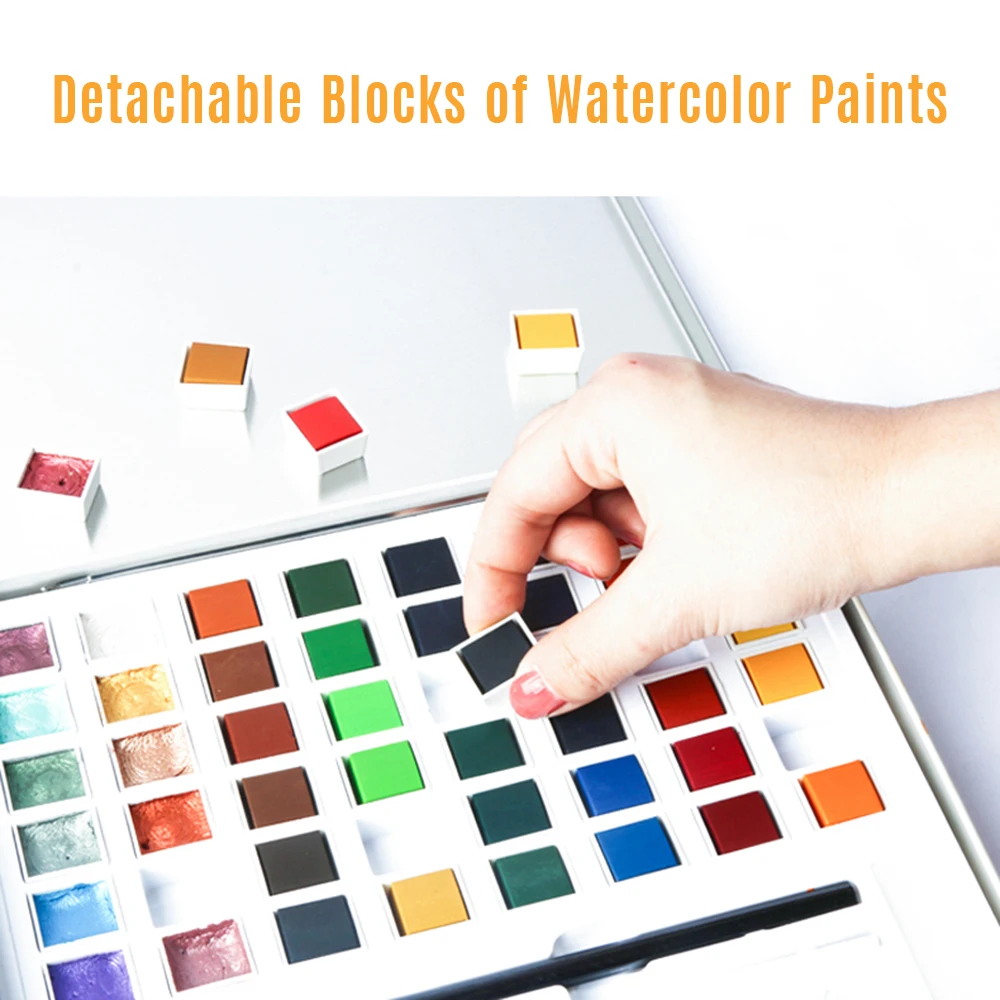 Набор для рисования с кисточкой карандашом 48/36 цветов|Акварельные краски| |