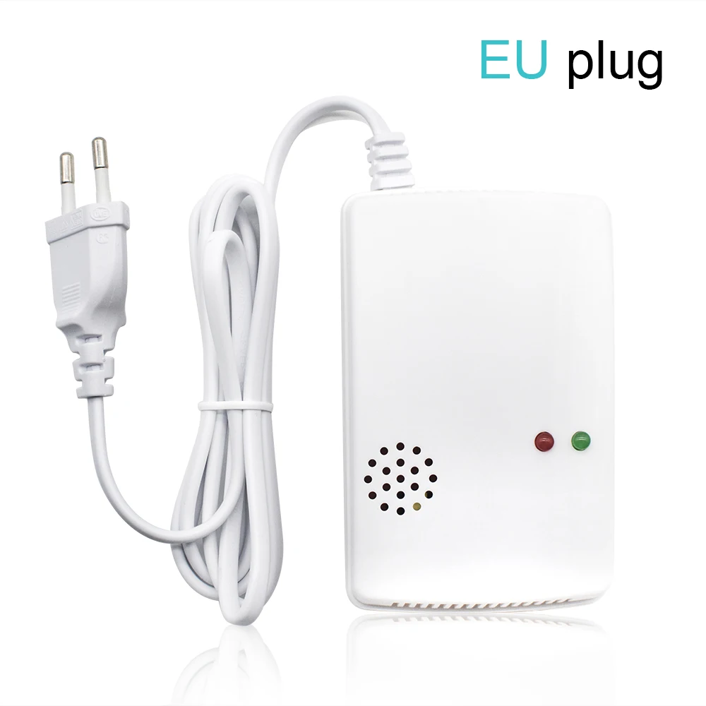 Gas Leak Detector Combustible Propane Butane Methane Natural Safety Alarm Sensor Warning EU Plug | Безопасность и защита