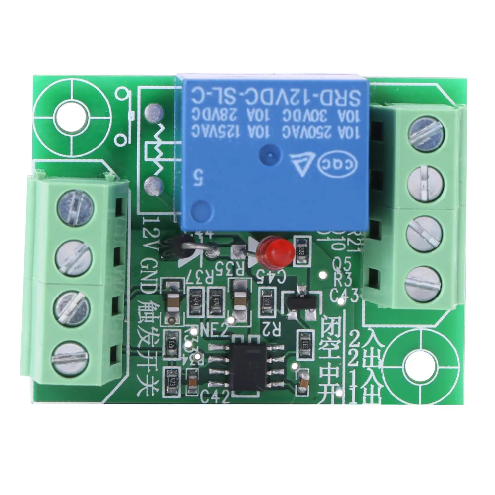 1PC DC 12V Relay Module Single Channel Bistable Circuit Trigger Switch Control |