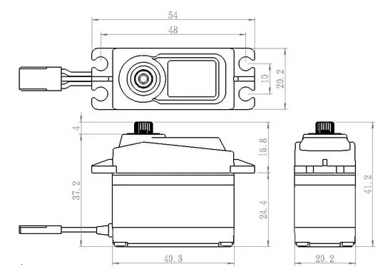 Savox SC-1256TG 0,16 S 20 кг цифровой сервопривод с высоким крутящим моментом титановый передаточный механизм цифровой рулевой Бессердечный сервопривод 1/8 1/10 RC части hsp hpi