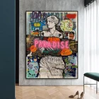 Граффити художественные плакаты и принты на стене, портрет картина Венеры, знаменитая картина для гостиной, домашний декор